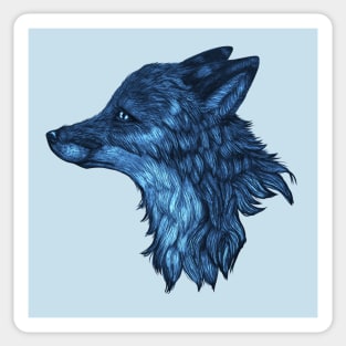 Blue Fox Sticker